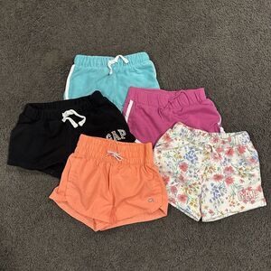 Lot of 5 Girls Baby Gap Lounge Athletic Shorts Size 4-5